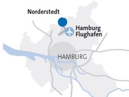 Neuer Standort am Hamburger Flughafen